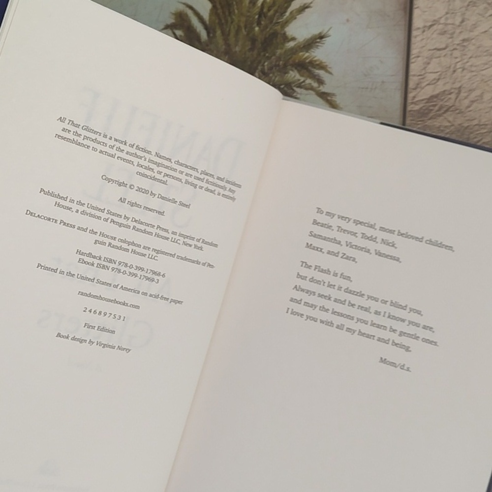 Danielle Steel "All That Glitters" Hardcover Novel 📚,2020 - Picture 6 of 10